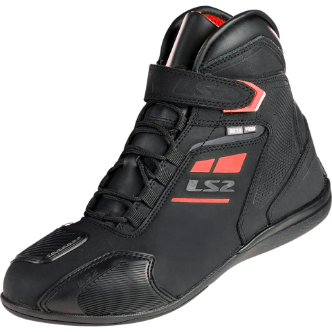 LS2 GARRA MAN BOOTS WP BLACK RED 40