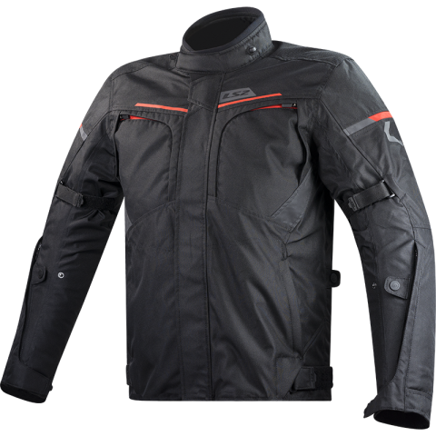 LS2 ENDURANCE MAN JACKET BLACK RED XXL