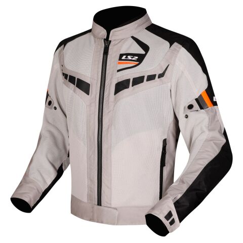 LS2 GARDA AIR LADY JACKET BLACK GREY H-V ORANGE XS