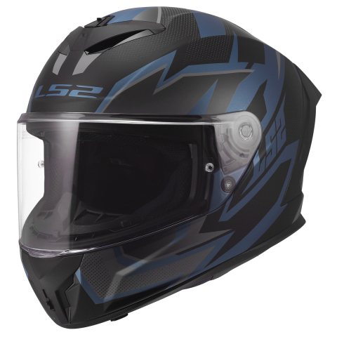 LS2 FF820 RAPID III XTREM BLACK BLUE PETROL XL