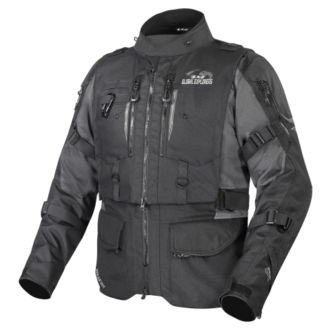 LS2 BREAKOUT MAN JACKET BLACK SMOKE L