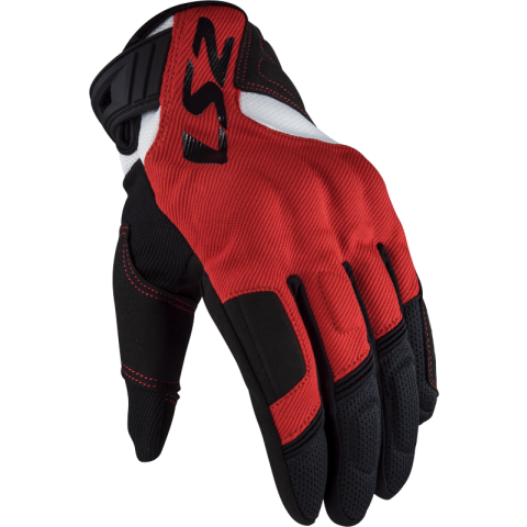 LS2 SILVA MAN GLOVES BLACK RED XXL