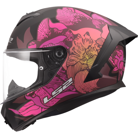 LS2 FF820 RAPID III POPPIES II BLACK PINK XXS