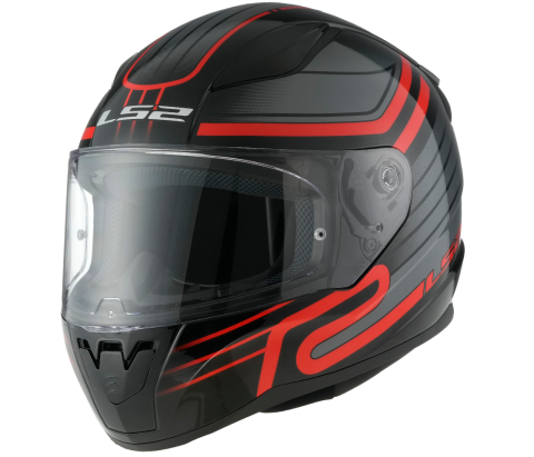 LS2 FF353 RAPID II CIRCUIT BLACK RED-06 S