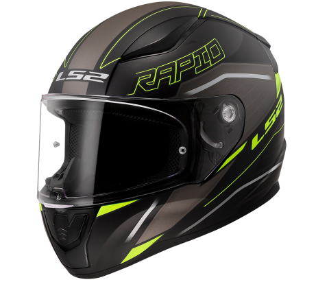 LS2 FF353 RAPID II ROKKU M.BLACK H-V YELLOW-06 M
