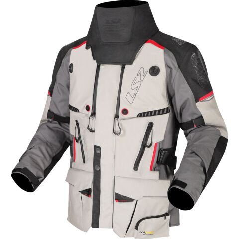 LS2 APOLLO MAN JACKET GREY BLACK RED 5XL