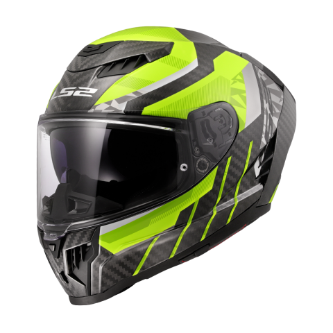 LS2 FF807 DRAGON TRAX H-VIS YELLOW XXL