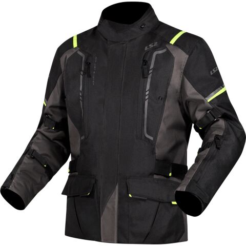 LS2 NARVIK MAN JACKET GREY BLACK H-V YELLOW 5XL
