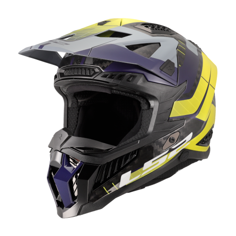 LS2 MX703 X-FORCE GALUO GREY H-VIS YELLOW-06 XS