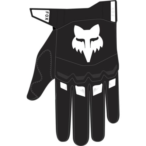 FOX Dirtpaw Glove - Black - M, Black/White MX24