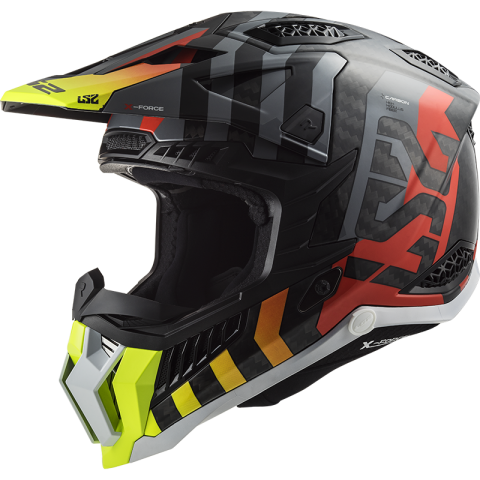 LS2 MX703 C X-FORCE BARRIER H-V YELLOW RED-06 S