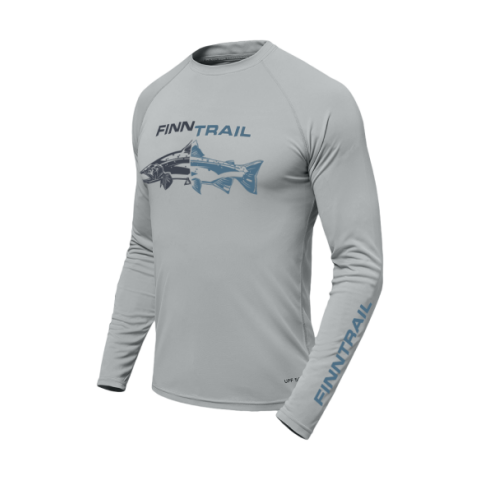 Finntrail Longsleeve Wave Fish Grey