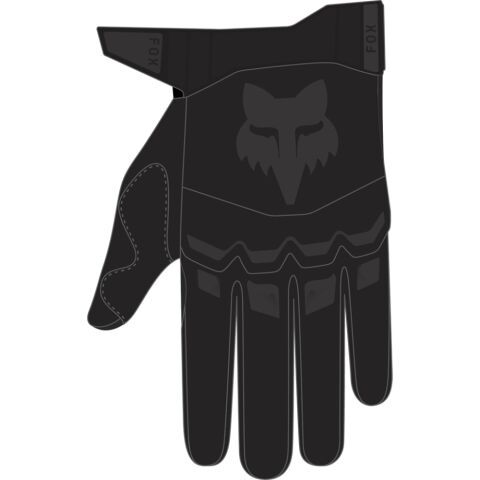 FOX Dirtpaw Glove - Black - 4X, Black/Black MX24