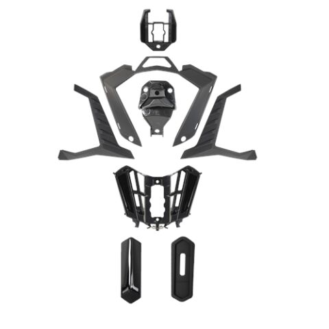 LS2 MX701 AIR VENT CHIN GLOSS BLACK