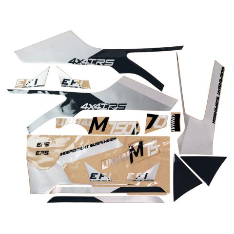 STICKER SET OF LINHAI LOGO FOR M750Li (RED PLASTIC)
