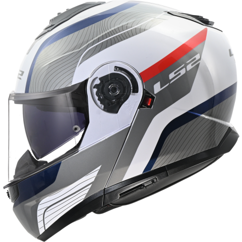 LS2 FF908 STROBE II MONZA WHITE BLUE RED-06 XXL