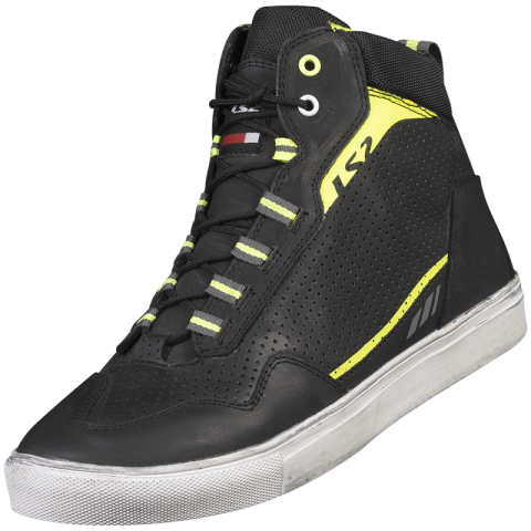 LS2 ZOE MAN BOOTS BLACK H-V YELLOW 42