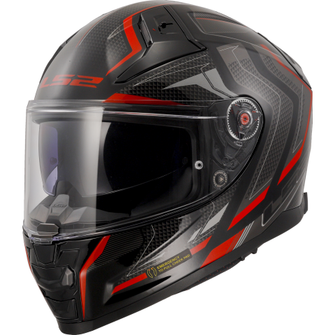 LS2 FF811 VECTOR II ALIZER BLACK RED-06 S