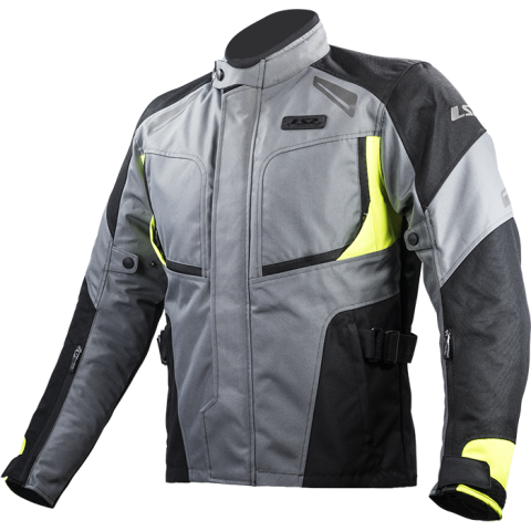 LS2 PHASE MAN JACKET GREY BLACK YELLOW 4XL