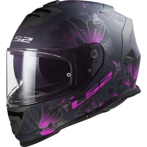 LS2 FF800 STORM II BURST MATT BLACK PINK-06 XS
