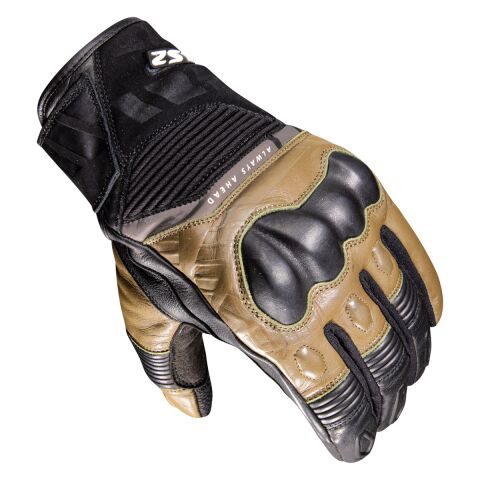 LS2 OCTANE WP LEATHER MAN GLOVES BLACK BROWN L