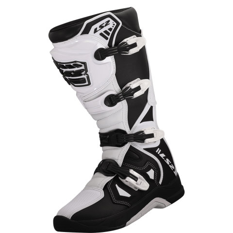LS2 RAPTOR MAN BOOTS BLACK WHITE 40
