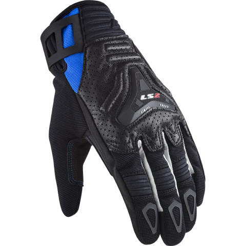 LS2 ALL TERRAIN MAN GLOVES BLACK BLUE