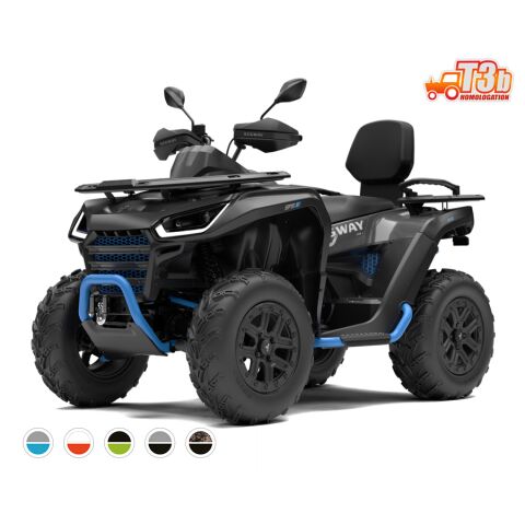 Segway Snarler AT6 L EPS Limited, T3b, Silver/Blue
