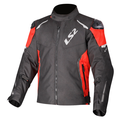 LS2 ZOOM MAN JACKET BLACK RED XL