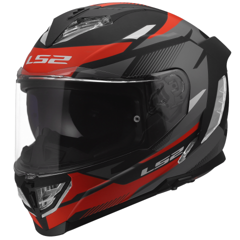 LS2 FF818 STORM III KOMAI BLACK RED XXL