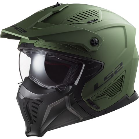LS2 OF606 DRIFTER SOLID MATT MILITARY GREEN-06 S