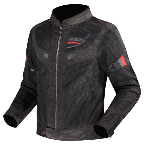 LS2 GARDA AIR MAN JACKET BLACK RED 5XL