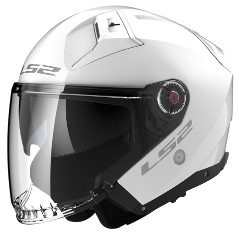 LS2 OF603 INFINITY II SOLID GLOSS WHITE-06 XL
