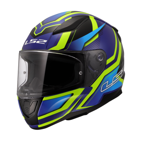 LS2 FF353 RAPID II FLITZ H-VIS YELLOW BLUE-06 L