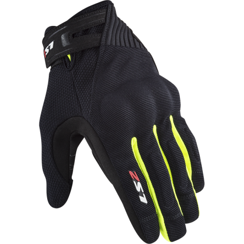 LS2 DART 2 MAN GLOVES BLACK H-V YELLOW