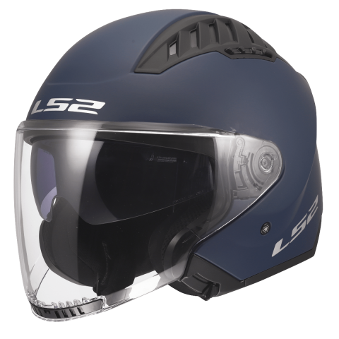 LS2 OF600 COPTER II SOLID MATT NAVY BLUE-06 M