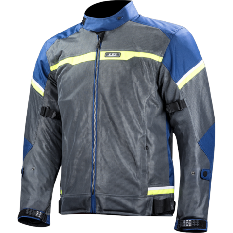 LS2 RIVA MAN JACKET BLUE DARK GREY H-V YELLOW 5XL