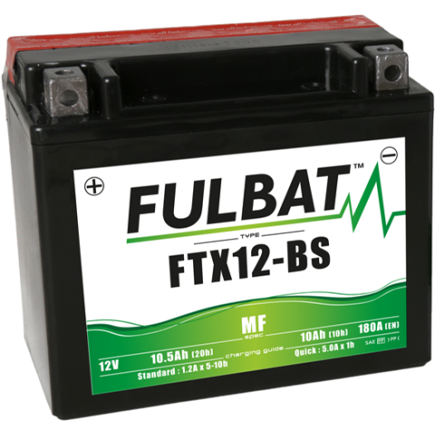 FULBAT baterie 12V/10Ah FTX12-BS (YTX12-BS) ACCESS Tomahawk, MAX, SUZUKI, KAWASAKI