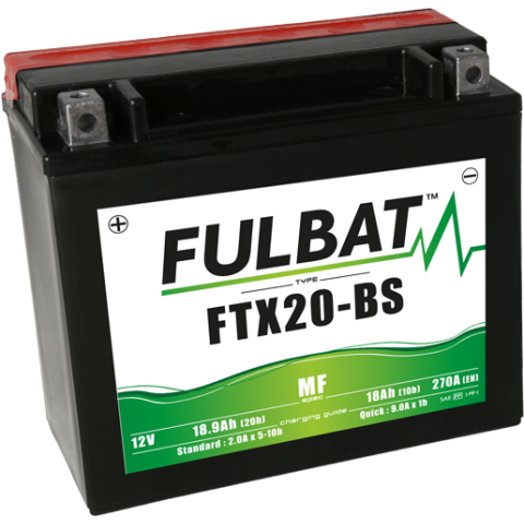 FULBAT Battery 12V/18Ah FTX20-BS (YTX20-BS) ACCESS SHADE, XTREME, ARCTIC CAT, HARLEY DAVIDSON