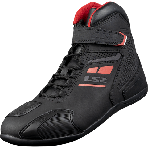 LS2 GARRA MAN BOOTS BLACK RED