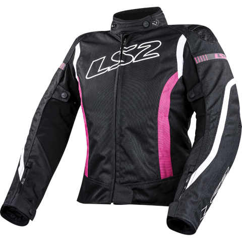 LS2 GATE LADY JACKET BLACK PINK