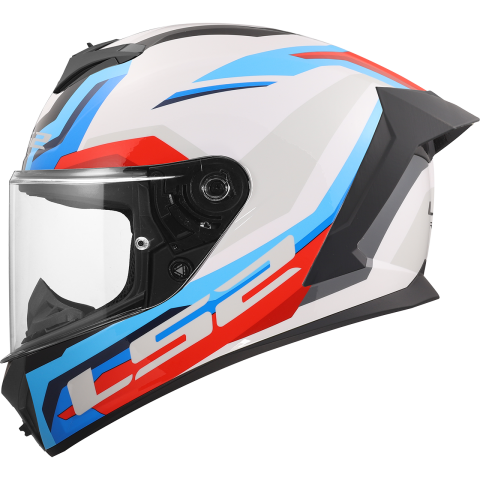 LS2 FF820 RAPID III HYPER WHITE BLUE RED 3XL