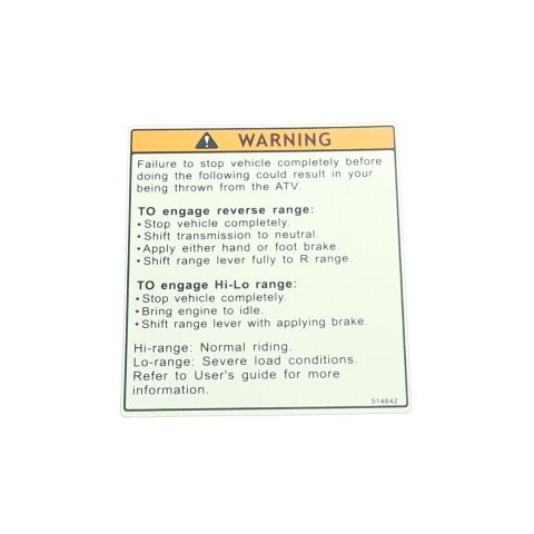 LABEL, SHIFT RANGE.