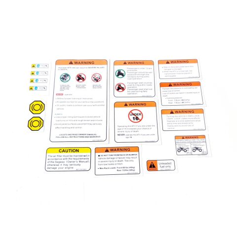 WARNING LABEL COMBINATION (EU167)(LONG VEHICLE) (unavailable)