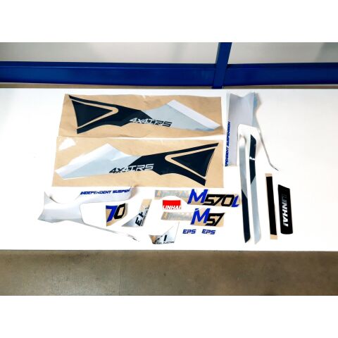 STICKER SET OF LINHAI LOGO FOR M570L (WHITE OR SAND PLASTIC)