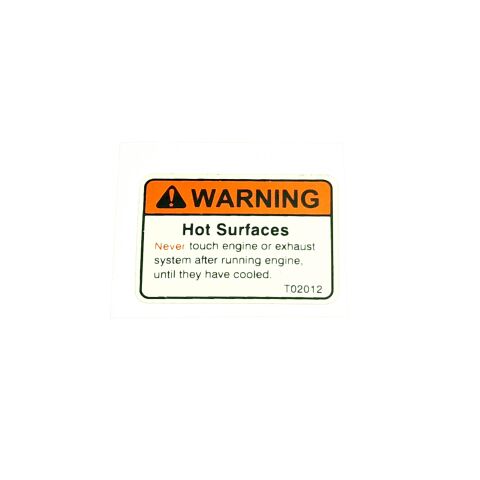 Warning sticker T02012