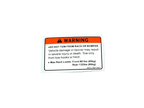 SHELF LOAD LABEL