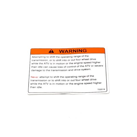 WARNING DECAL 19