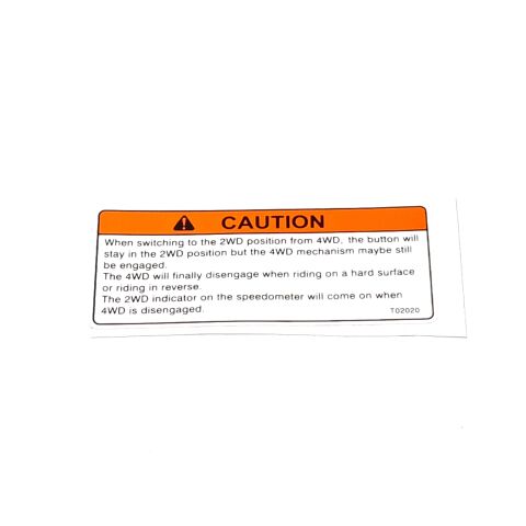 WARNING DECAL 20
