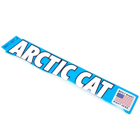 DECAL,ARCTIC CAT-BUILT RIGHT HERE-A/B